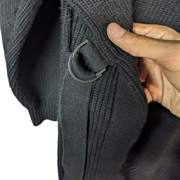 Athleta Sporty Cozy Chic Athleisure Long Sleeve Dress Black Size Medium - Picture 6 of 8